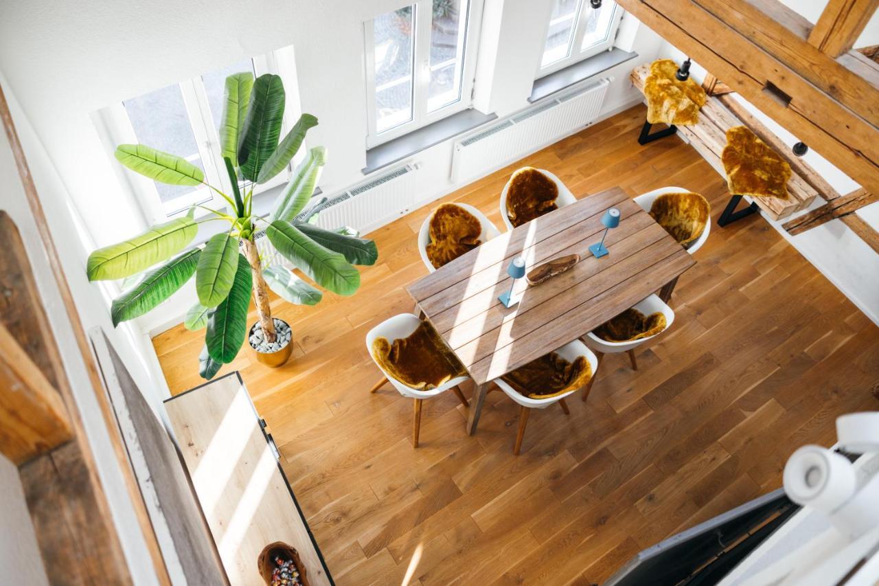 Heimatel - Luxury Penthouse Loft Apartment Ravensburg Exterior photo