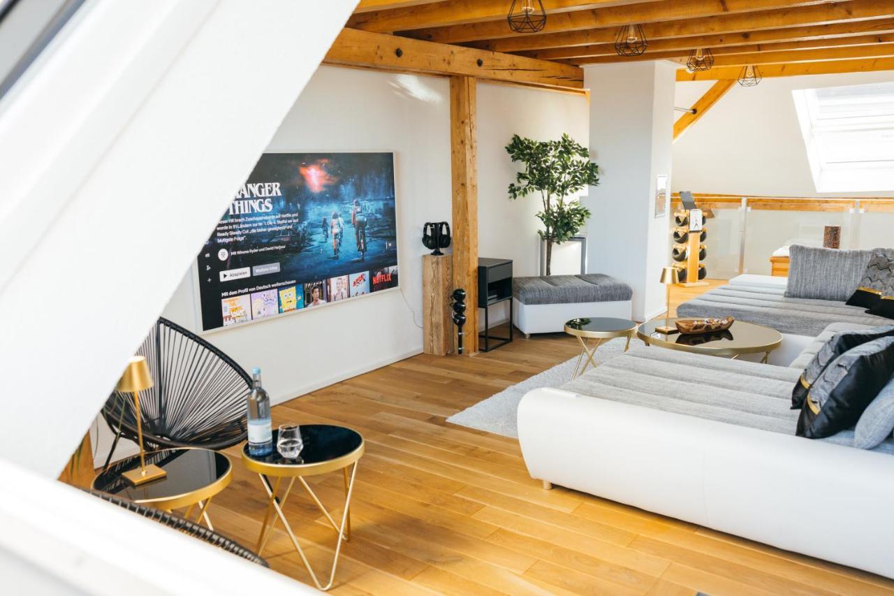 Heimatel - Luxury Penthouse Loft Apartment Ravensburg Exterior photo