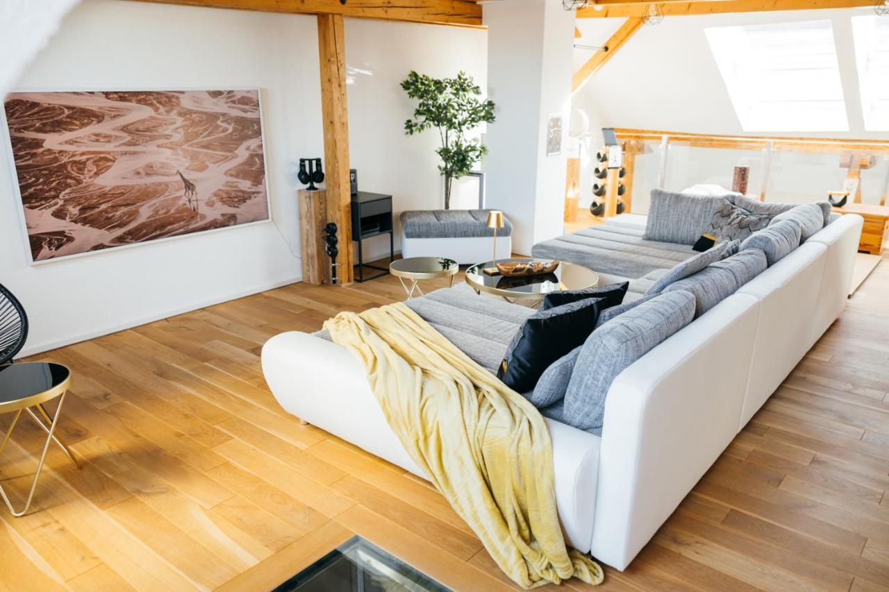 Heimatel - Luxury Penthouse Loft Apartment Ravensburg Exterior photo