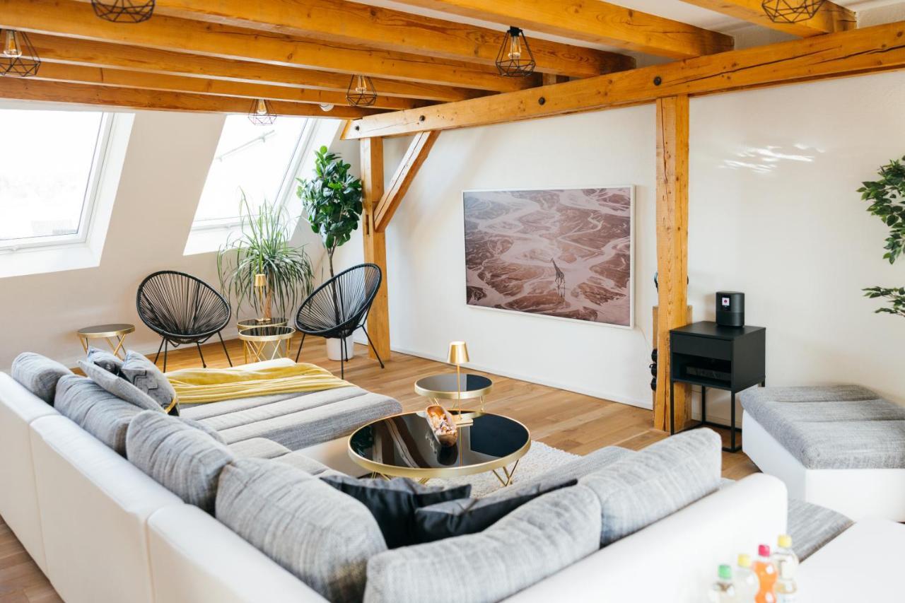 Heimatel - Luxury Penthouse Loft Apartment Ravensburg Exterior photo
